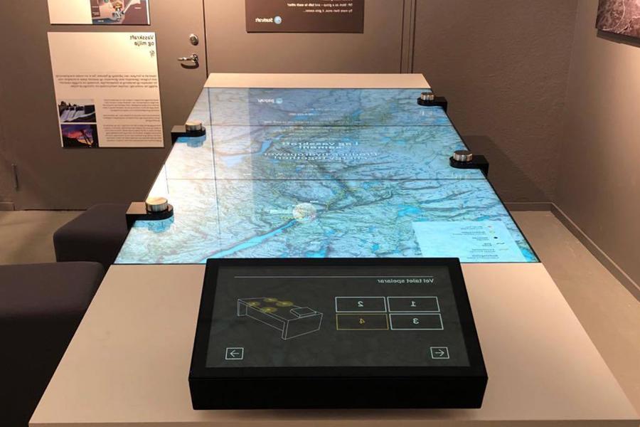 Interactive map at West Telemark Museum